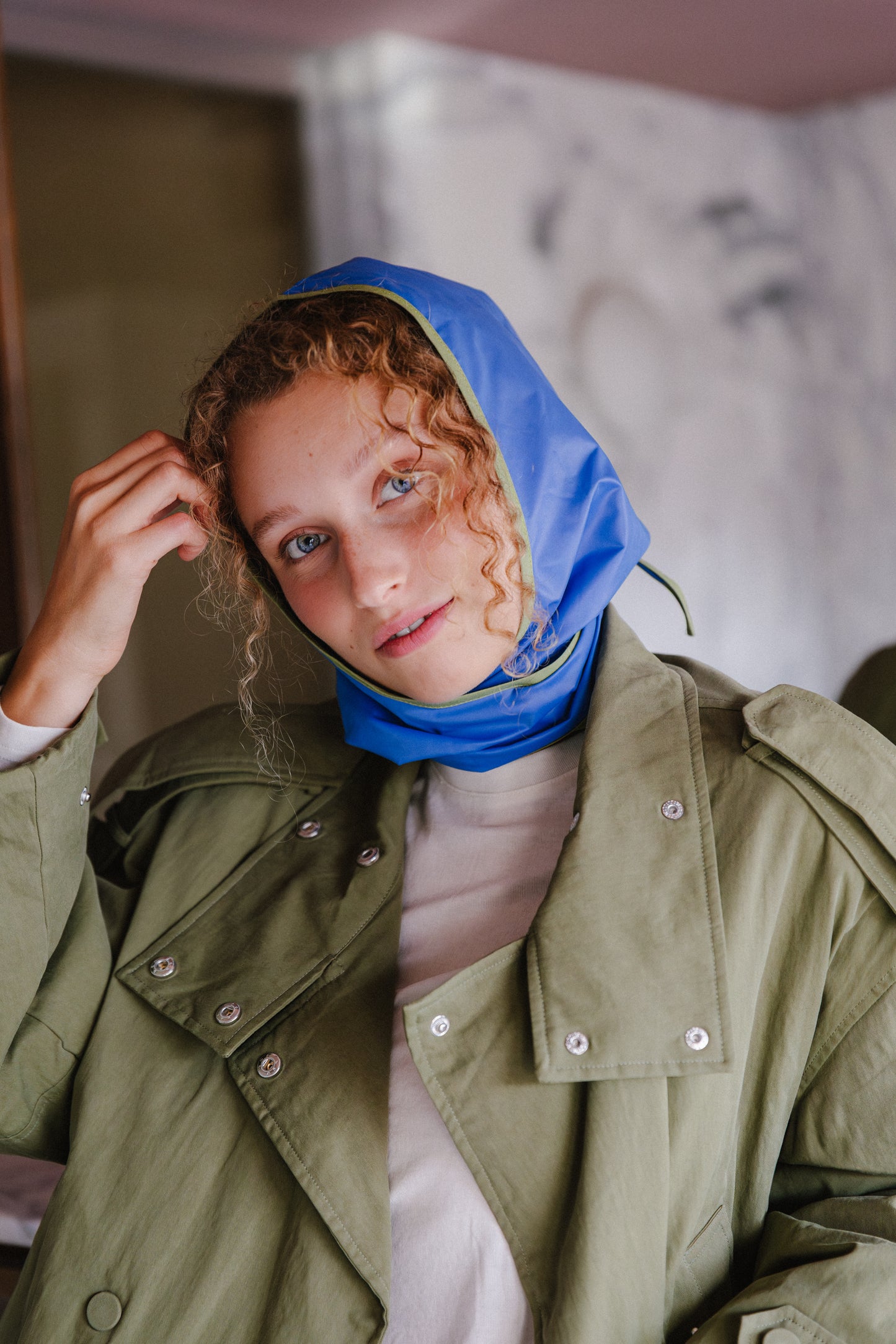 Raincap LOLA in azuurblauw