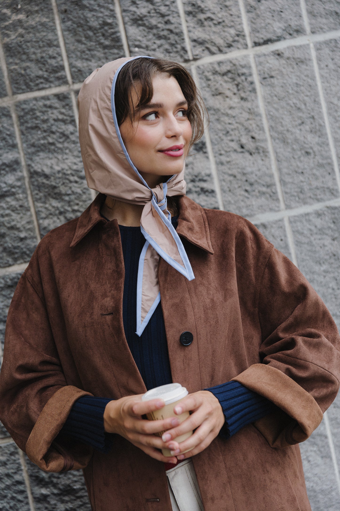 Raincap BELLE in beigeroze