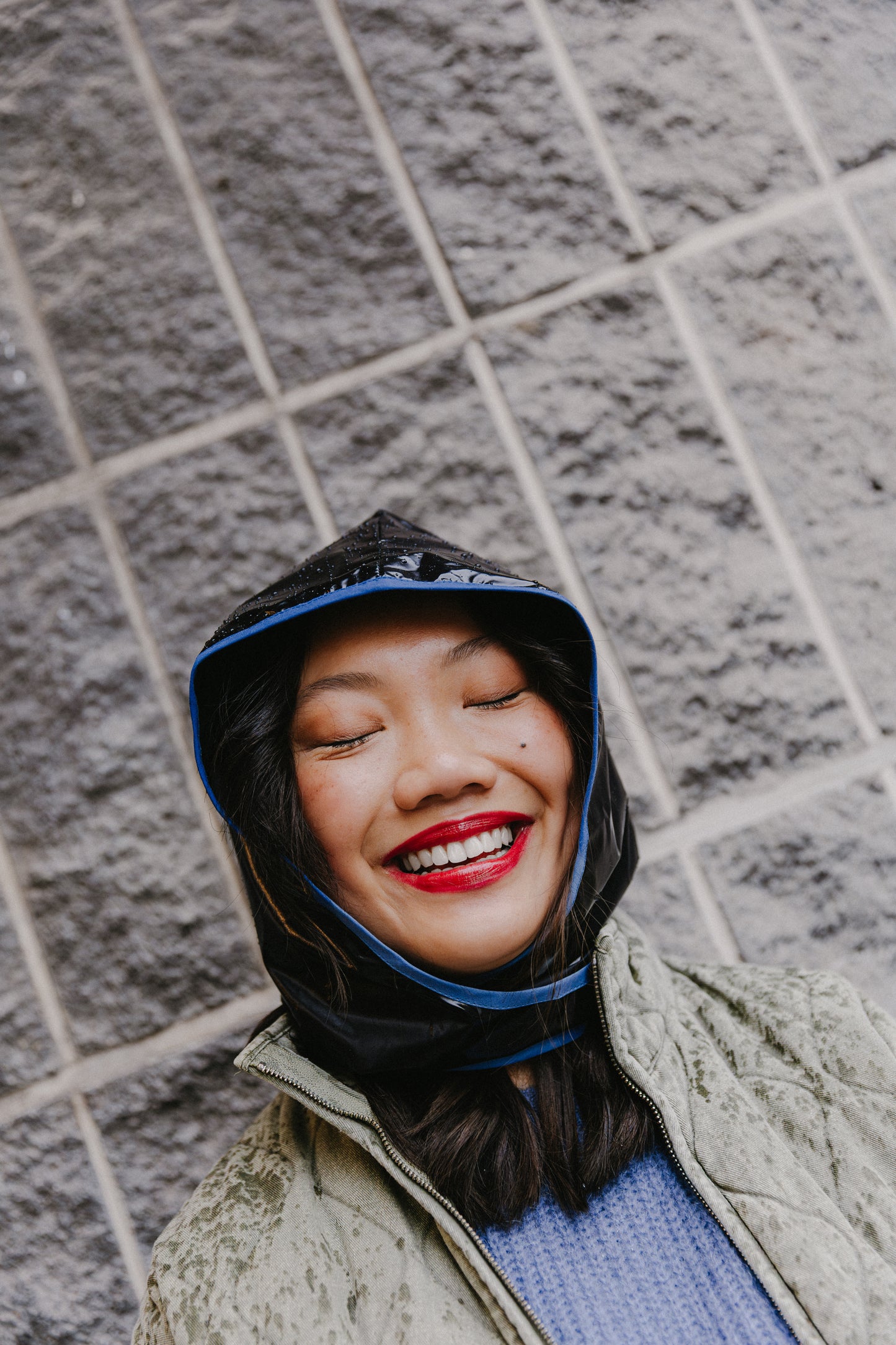 Raincap BOBBIE in glanzend zwart