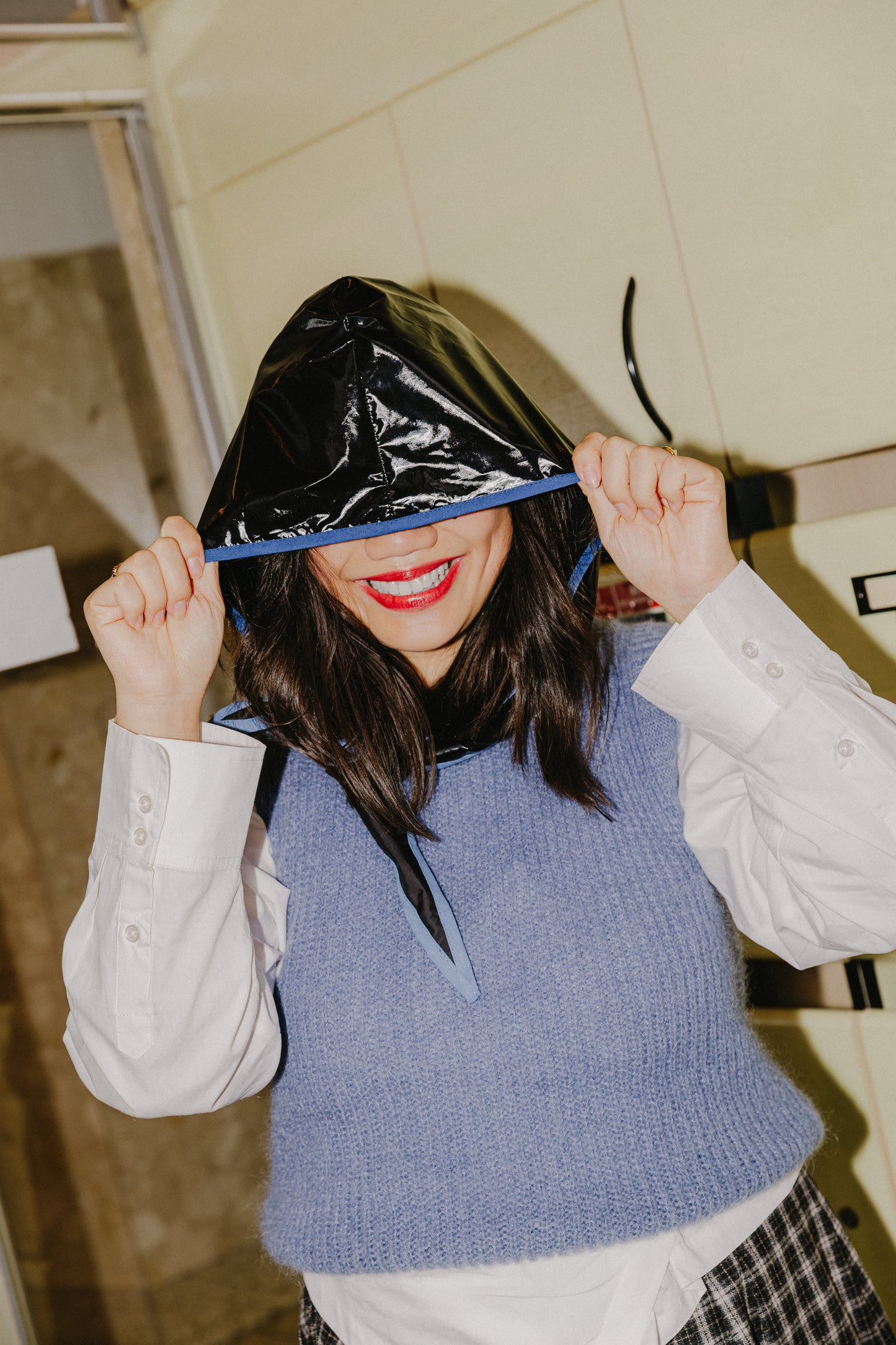 Raincap BOBBIE in glanzend zwart