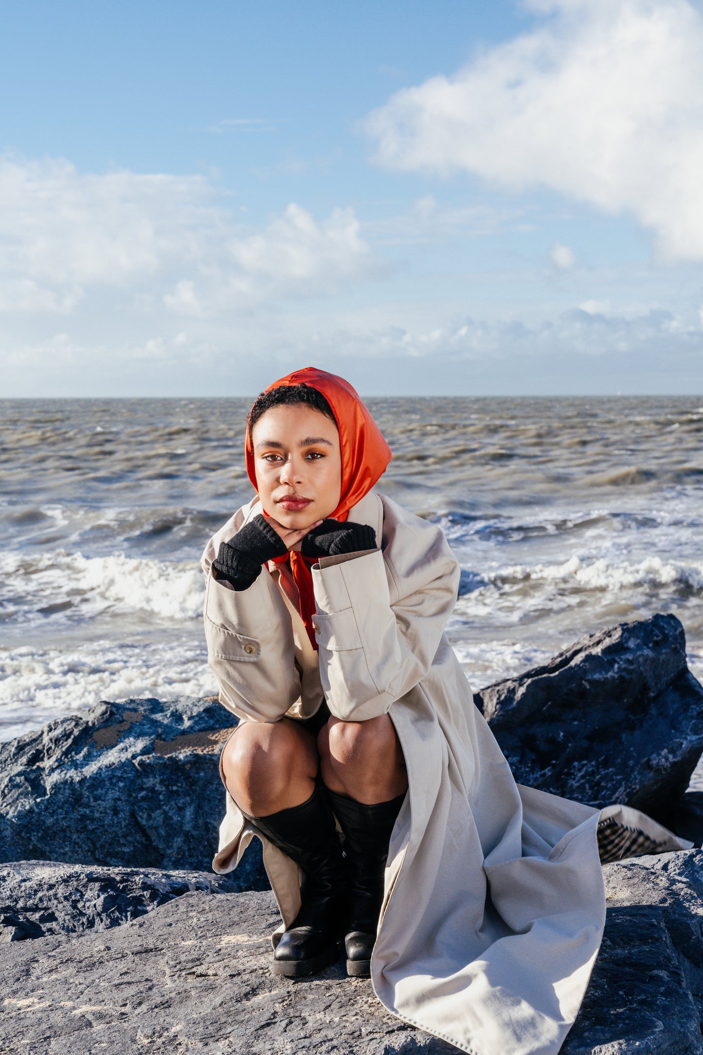 Raincap RUMI in tangerine